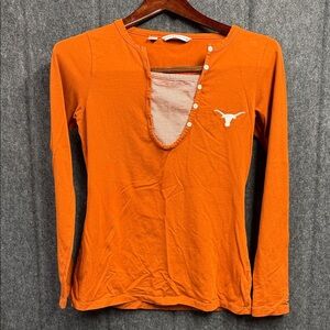 University of Texas Cutter & Buck Orange Long Sleeve Women's Tee